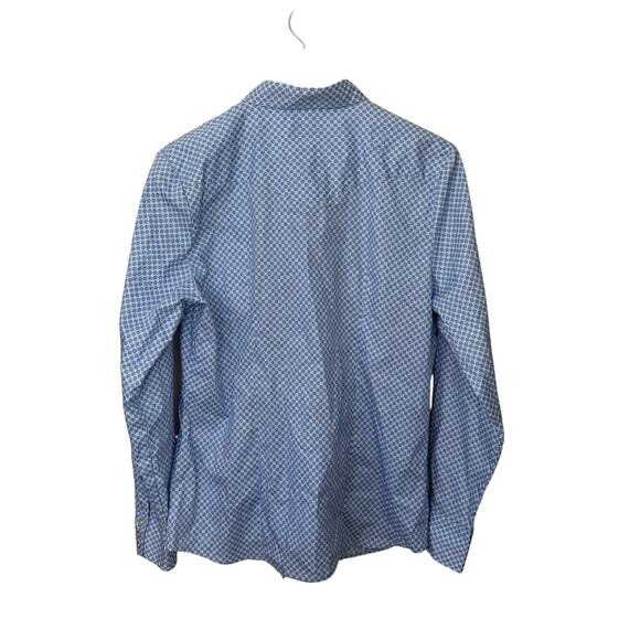 Roper Western Pearl Snap Shirt Women's Large Blue Rodeo Cowgirl Pockets Ranch - Picture 3 of 8